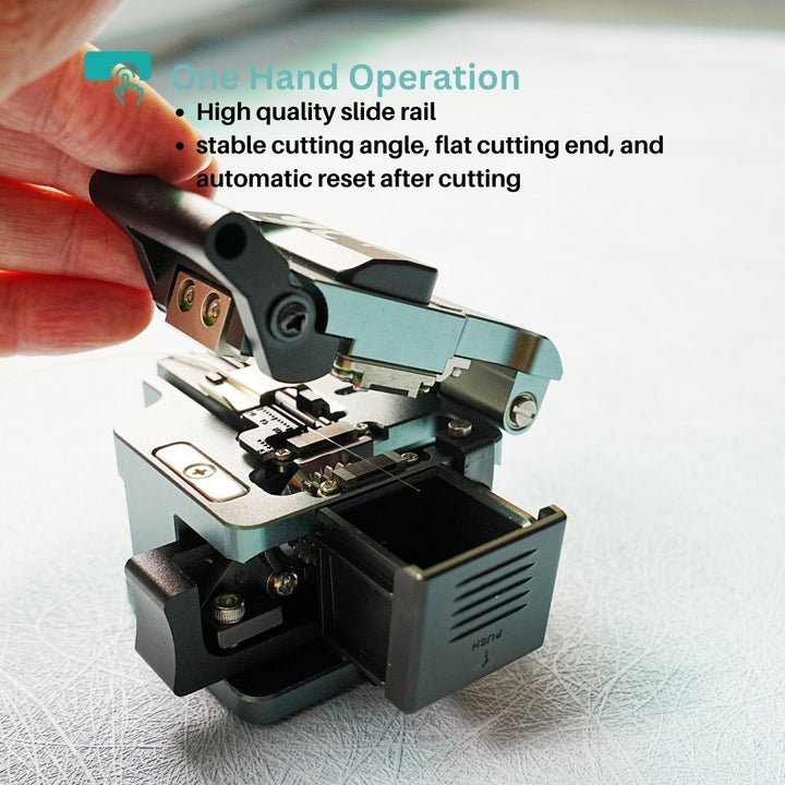 QIIRUN 9C+ Fiber Cutter Tool with easy one hand operation