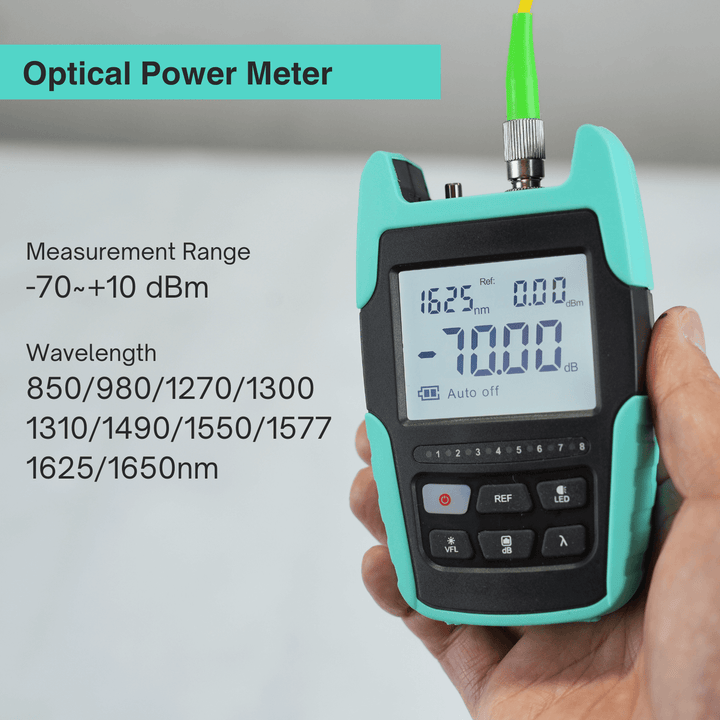 TM530 Fiber Light Meter with VFL, 10 WAVELENGTH