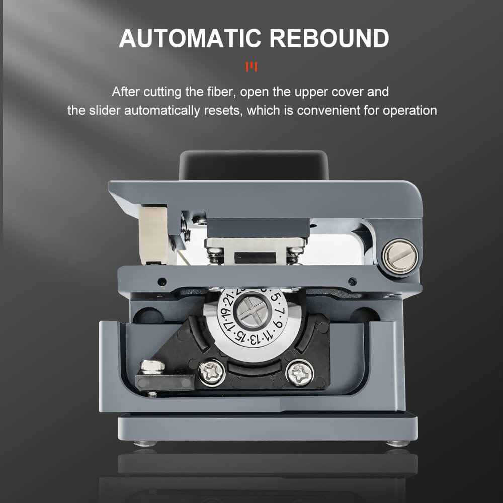 TM20 Fiber Cleaver has automatic rebound design