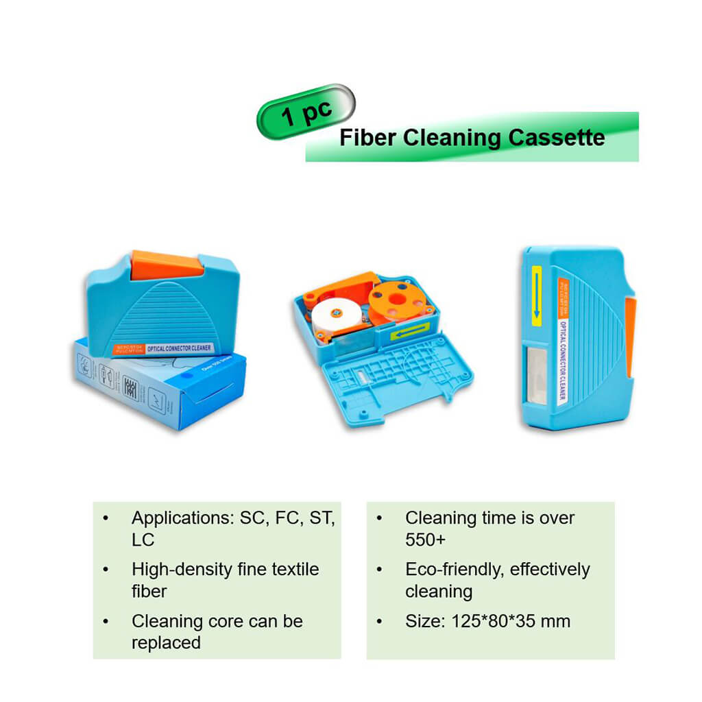 Fiber Optic Cleaning Box Fiber Optic Cleaner Cassette