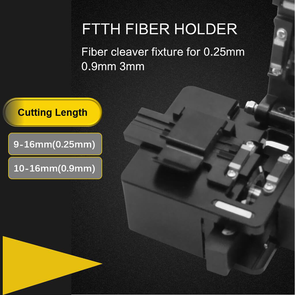 TM27 High Precision Fiber Optic Cleaver/Cutter with 3 in 1 Fiber Holder