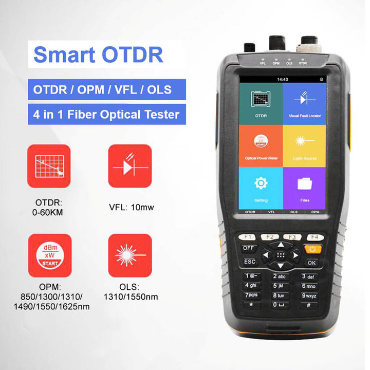 Smart OTDR Multi-function OTDR Tester